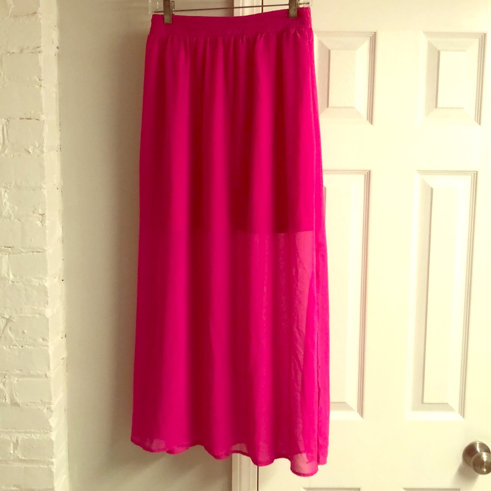 Pink Maxi Skirt